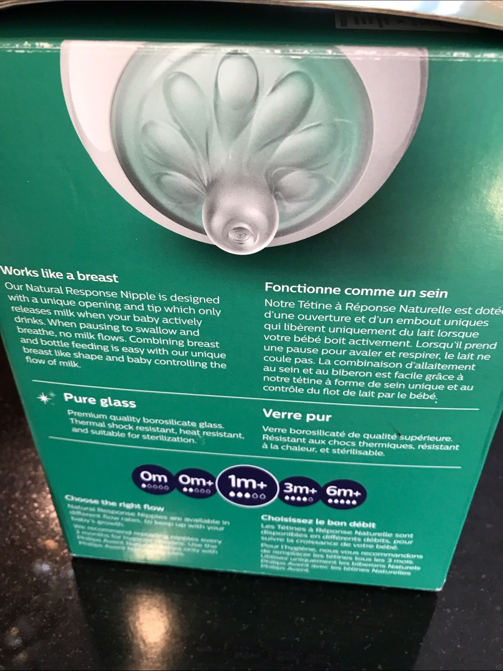 Philips Avent Natural Glass Baby Bottles - Picture 3 of 5